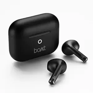 boAt Airdopes Joy v2 w/Up to 35H Battery, Pocketable Design, ASAP™ Charge, 13mm Drivers, Easy Touch Controls, ENx™ Tech, Beast™ Mode, IWP™ & App Support TWS Bluetooth Earbuds with mic (Eclipse Black)