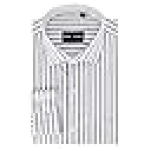MARK & ALBERT Men's Striped Full Sleeves Cotton Formal Shirt White | Stylish Shirt for Men